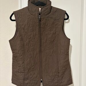 Nina Capri Taupe Quilted Vest